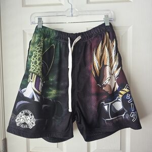 FRIEZA & GOKU Dagon Ball Z Wolfs Club MESH SHORTS W/ Pockets SZ L